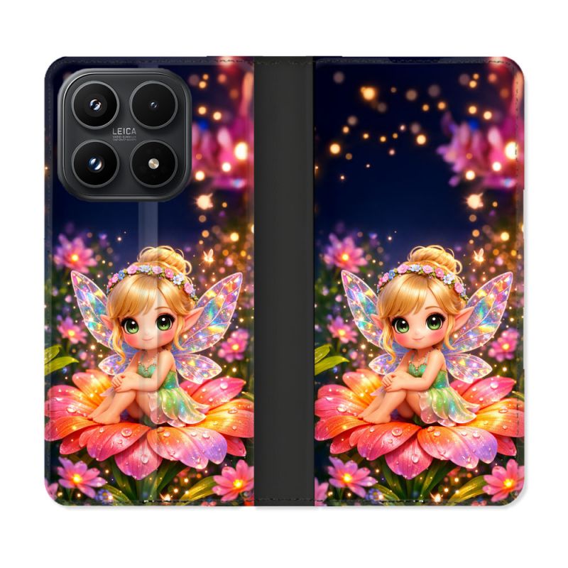 Housse Cuir Portefeuille Pour Xiaomi 17 Fantastique Fee Kawaii