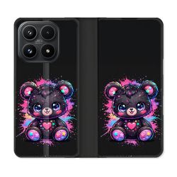 Housse Cuir Portefeuille Pour Xiaomi 17 Fantastique Kawaii Mignon