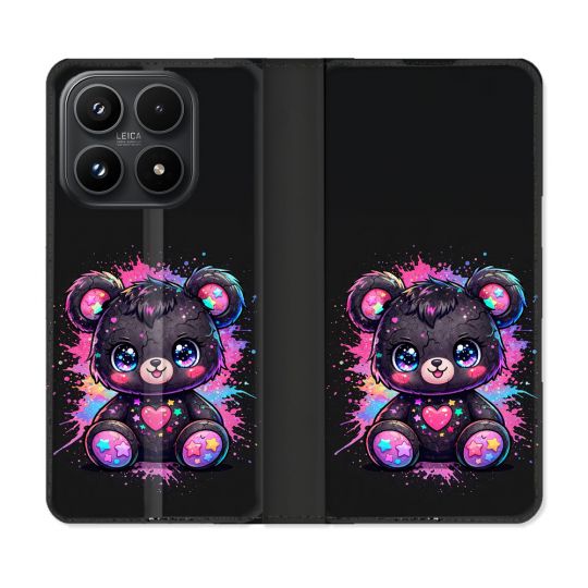 Housse Cuir Portefeuille Pour Xiaomi 17 Fantastique Kawaii Mignon