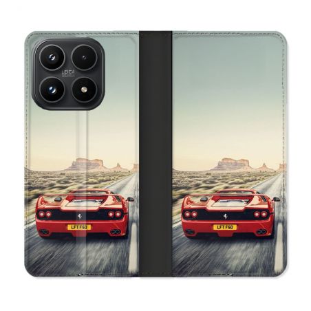 Housse Cuir Portefeuille Pour Xiaomi 17 Ferrari F50
