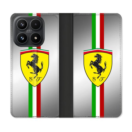 Housse Cuir Portefeuille Pour Xiaomi 17 Ferrari Ligne