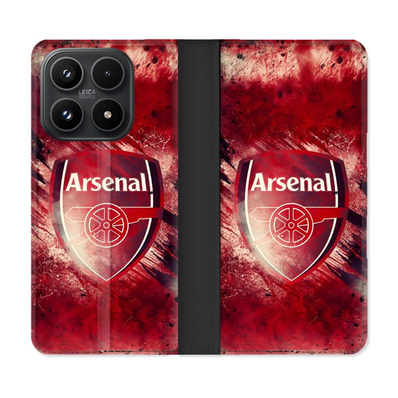 Housse Cuir Portefeuille Pour Xiaomi 17 Foot Arsenal
