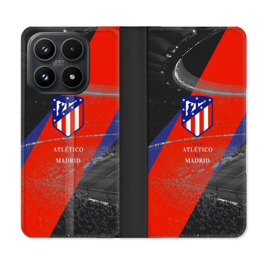 Housse Cuir Portefeuille Pour Xiaomi 17 Foot Athletico Madrid