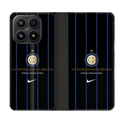 Housse Cuir Portefeuille Pour Xiaomi 17 Foot Inter Milan