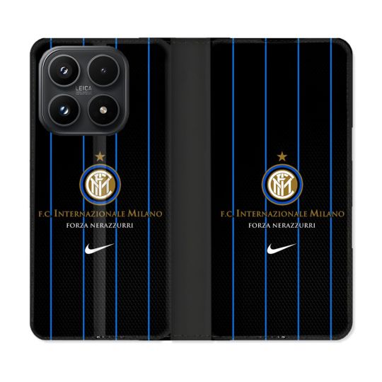 Housse Cuir Portefeuille Pour Xiaomi 17 Foot Inter Milan