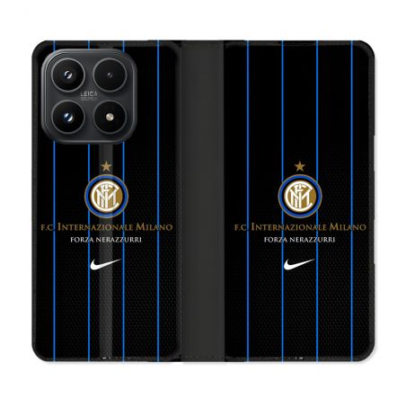 Housse Cuir Portefeuille Pour Xiaomi 17 Foot Inter Milan