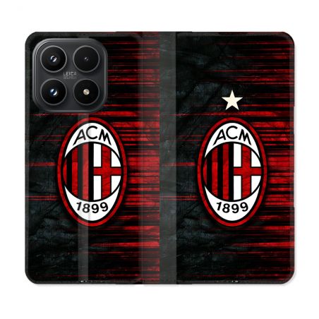 Housse Cuir Portefeuille Pour Xiaomi 17 Foot Milan AC