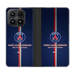 Housse Cuir Portefeuille Pour Xiaomi 17 Foot PSG Fier