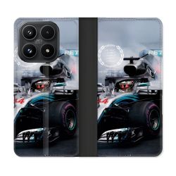 Housse Cuir Portefeuille Pour Xiaomi 17 Formule 1 F1 Mercedes Petronas