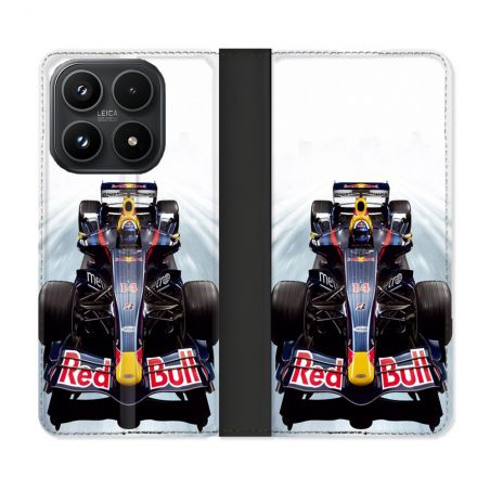 Housse Cuir Portefeuille Pour Xiaomi 17 Formule 1 F1 Red Bull