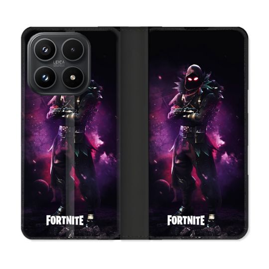 Housse Cuir Portefeuille Pour Xiaomi 17 Fortnite Raven