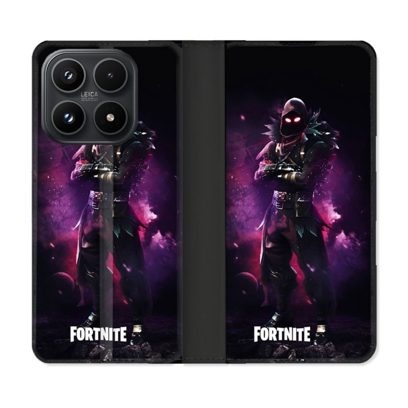 Housse Cuir Portefeuille Pour Xiaomi 17 Fortnite Raven