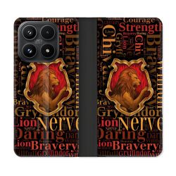 Housse Cuir Portefeuille Pour Xiaomi 17 Harry Potter Griffondor