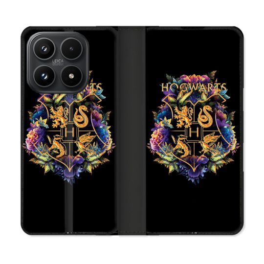 Housse Cuir Portefeuille Pour Xiaomi 17 Harry Potter Hogwarts