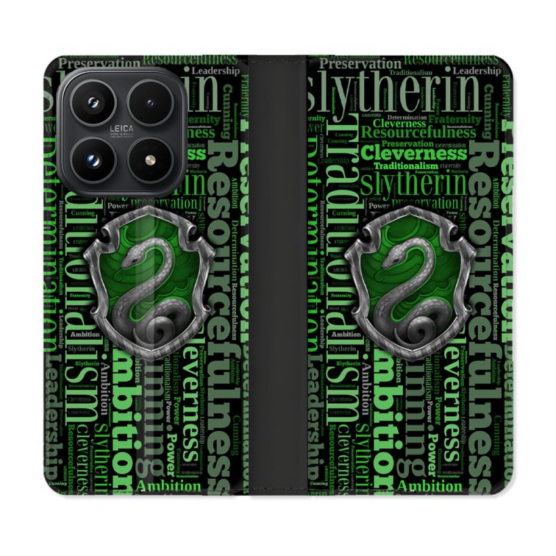 Housse Cuir Portefeuille Pour Xiaomi 17 Harry Potter Serpentar