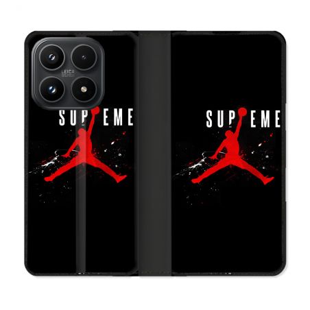 Housse Cuir Portefeuille Pour Xiaomi 17 Jordan Supreme Noir