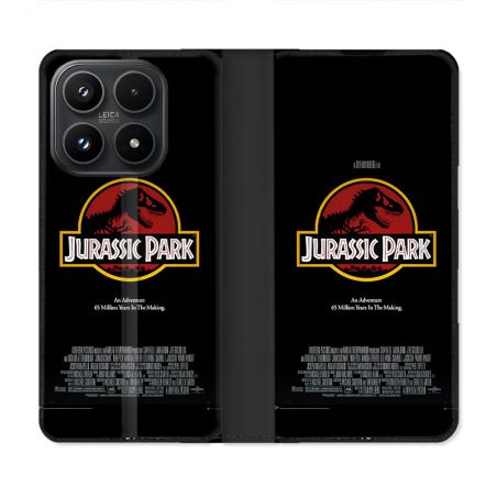 Housse Cuir Portefeuille Pour Xiaomi 17 Jurassic Park Affiche