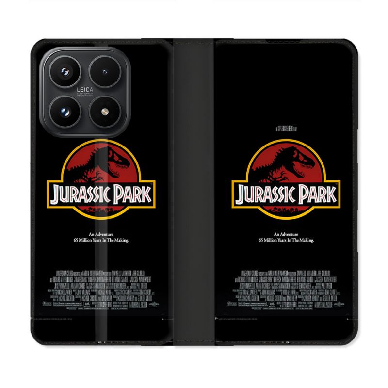 Housse Cuir Portefeuille Pour Xiaomi 17 Jurassic Park Affiche