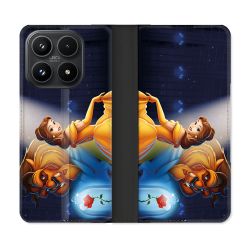 Housse Cuir Portefeuille Pour Xiaomi 17 La Belle et La Bête