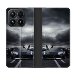 Housse Cuir Portefeuille Pour Xiaomi 17 Lamborghini Avion