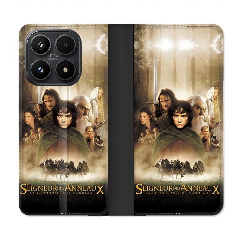 Housse Cuir Portefeuille Pour Xiaomi 17 Le seigneur Des Anneaux Affiche