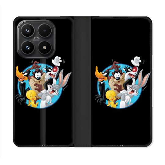 Housse Cuir Portefeuille Pour Xiaomi 17 Looney Tunes