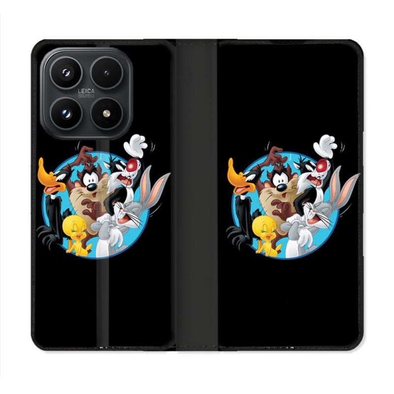 Housse Cuir Portefeuille Pour Xiaomi 17 Looney Tunes