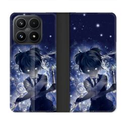 Housse Cuir Portefeuille Pour Xiaomi 17 Manga Assassination Classroom Nagisa