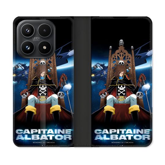 Housse Cuir Portefeuille Pour Xiaomi 17 Manga Capitaine Albator