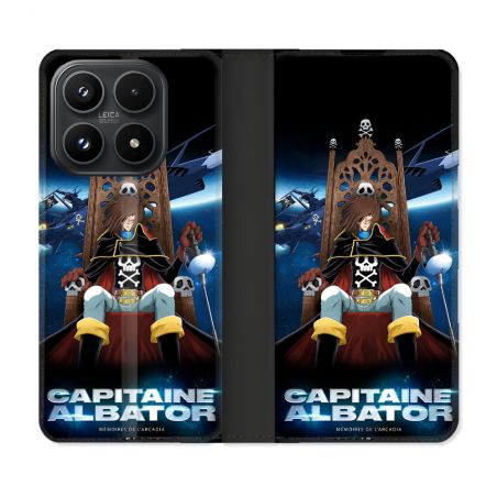 Housse Cuir Portefeuille Pour Xiaomi 17 Manga Capitaine Albator