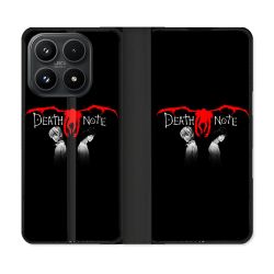 Housse Cuir Portefeuille Pour Xiaomi 17 Manga Death Note Noir