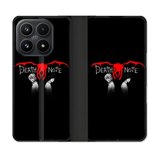 Housse Cuir Portefeuille Pour Xiaomi 17 Manga Death Note Noir