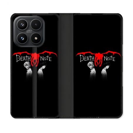 Housse Cuir Portefeuille Pour Xiaomi 17 Manga Death Note Noir