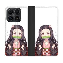 Housse Cuir Portefeuille Pour Xiaomi 17 Manga Demon Slayer Nezuko