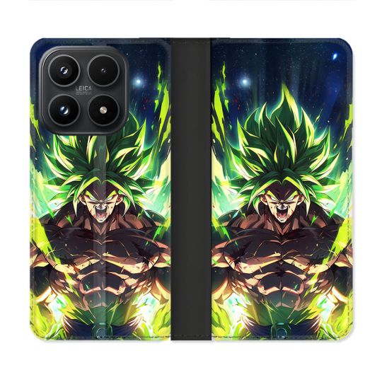 Housse Cuir Portefeuille Pour Xiaomi 17 Manga Dragon Ball Broly