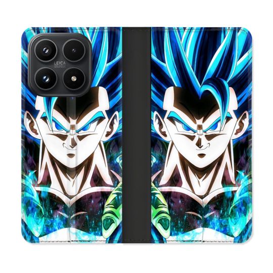 Housse Cuir Portefeuille Pour Xiaomi 17 Manga Dragon Ball Gogeta Visage