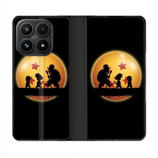 Housse Cuir Portefeuille Pour Xiaomi 17 Manga Dragon Ball Vintage