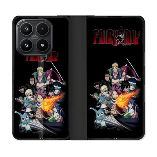 Housse Cuir Portefeuille Pour Xiaomi 17 Manga Fairy Tail Logo Team