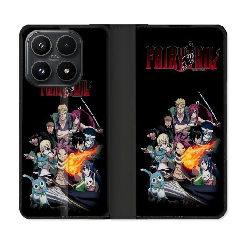 Housse Cuir Portefeuille Pour Xiaomi 17 Manga Fairy Tail Logo Team