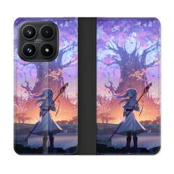Housse Cuir Portefeuille Pour Xiaomi 17 Manga Frieren
