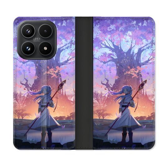 Housse Cuir Portefeuille Pour Xiaomi 17 Manga Frieren