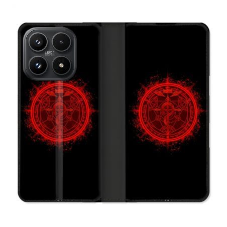 Housse Cuir Portefeuille Pour Xiaomi 17 Manga Fullmetal Alchemist Logo