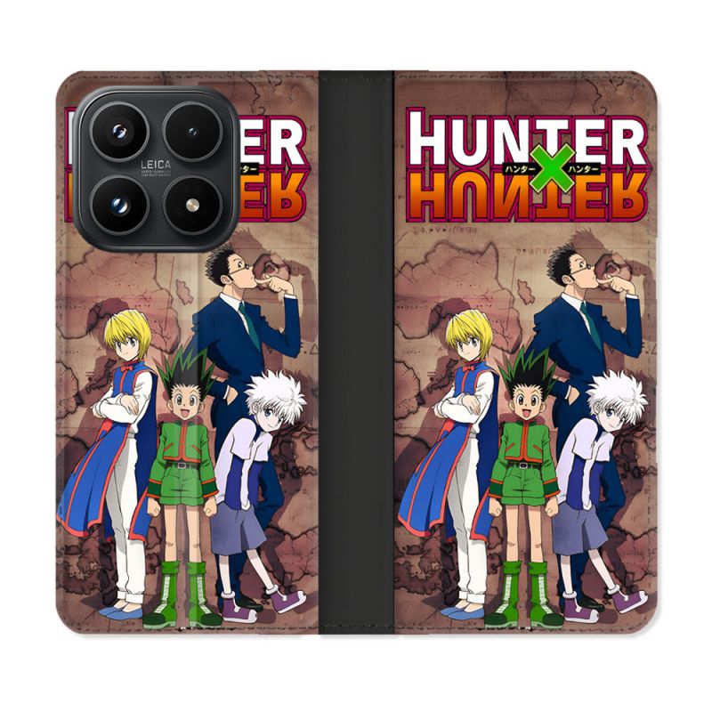 Housse Cuir Portefeuille Pour Xiaomi 17 Manga Hunter X Hunter Vintage