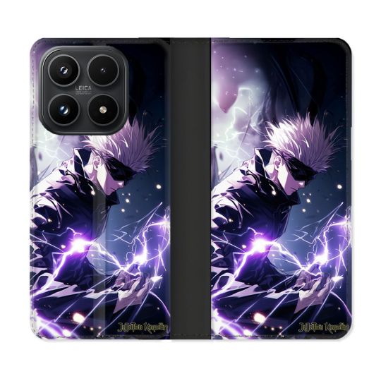 Housse Cuir Portefeuille Pour Xiaomi 17 Manga Jujutsu Kaisen Gojo Saturo