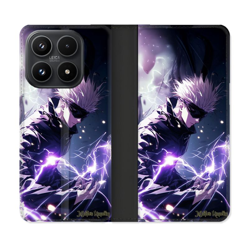 Housse Cuir Portefeuille Pour Xiaomi 17 Manga Jujutsu Kaisen Gojo Saturo