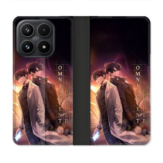 Housse Cuir Portefeuille Pour Xiaomi 17 Manga Lecteur Omniscient Affiche