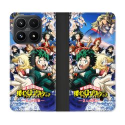 Housse Cuir Portefeuille Pour Xiaomi 17 Manga My Hero Academia Affiche
