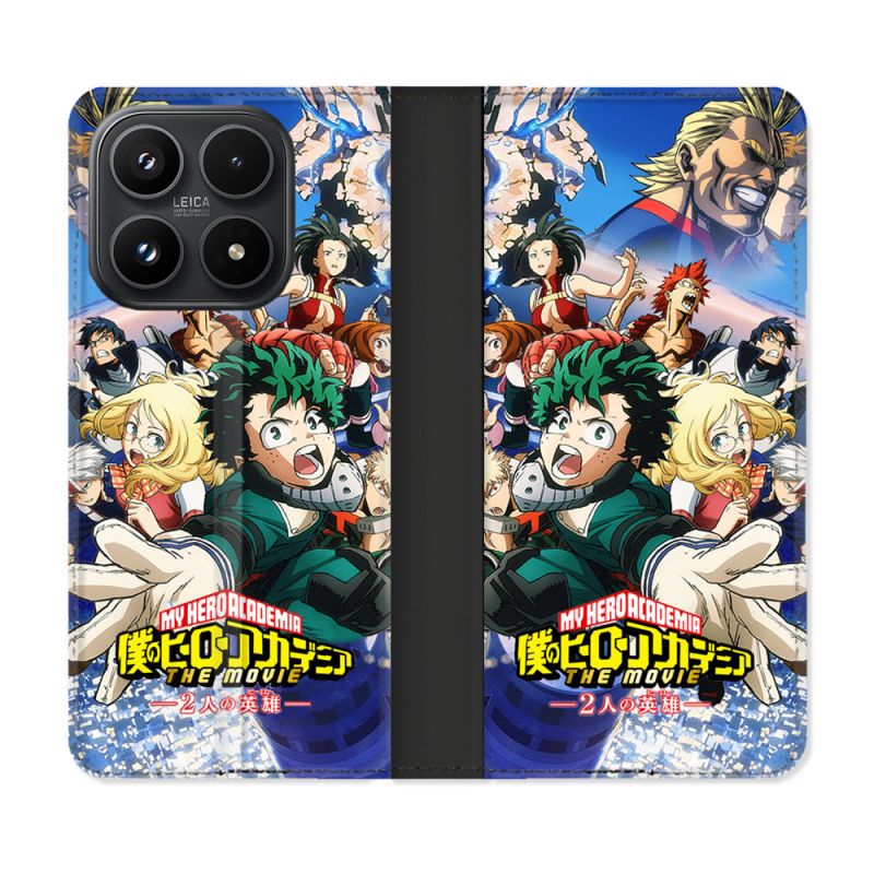 Housse Cuir Portefeuille Pour Xiaomi 17 Manga My Hero Academia Affiche
