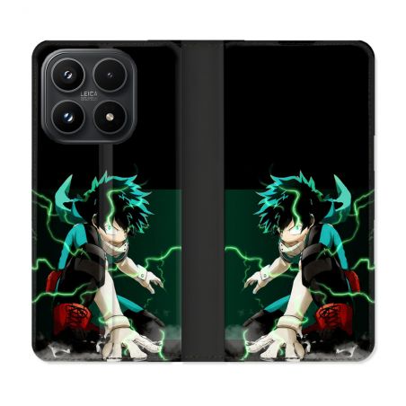 Housse Cuir Portefeuille Pour Xiaomi 17 Manga My Hero Academia Deku