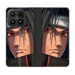 Housse Cuir Portefeuille Pour Xiaomi 17 Manga Naruto Itachi Visage